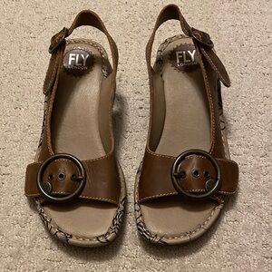 Fly London Tram Leather Sandals